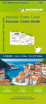 Asturias-Costa Verde. Mapa de carreteras y turstico / Asturias-Green Coast. Motoring and tourist map. 
