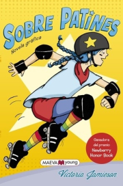 Sobre patines. 
