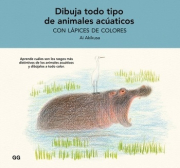 Dibuja todo tipo de animales acuticos con lpices de colores. 